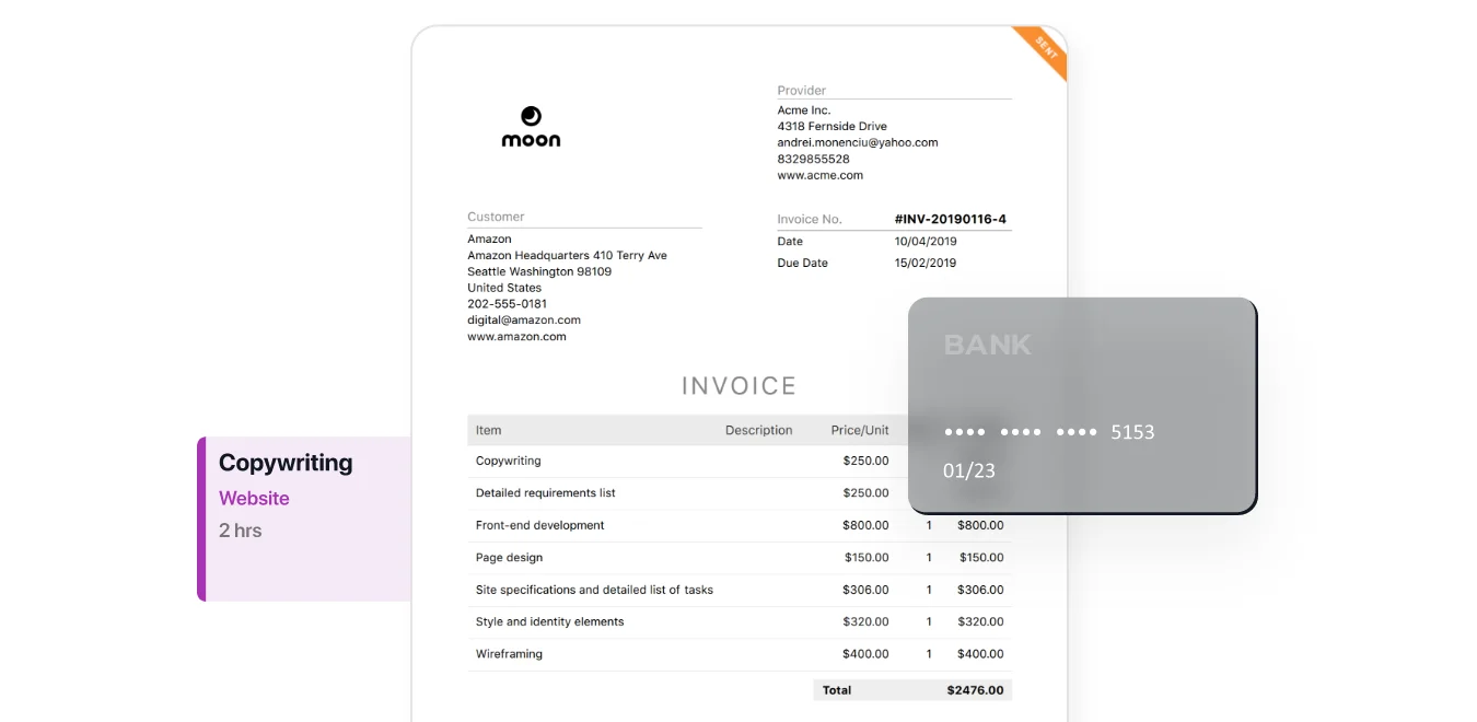 Online invoicing